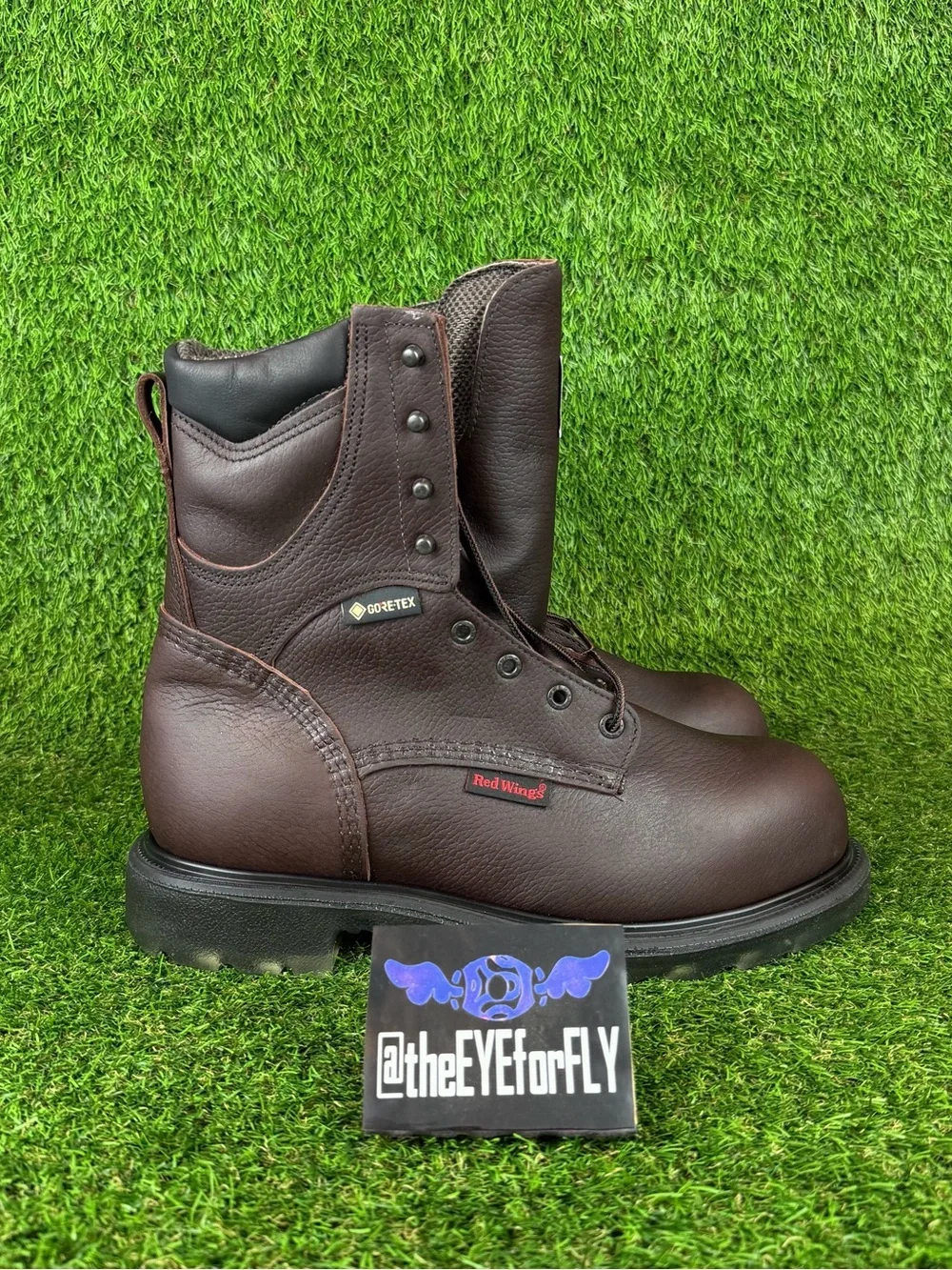 Red Wing 2414 GORE-TEX Waterproof Supersole Steel Toe Boots Made In USA (WIDE)
